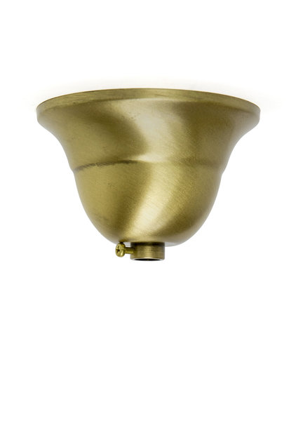 Ceiling Cap,  Patinated Brass