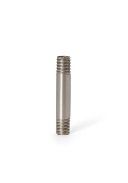 Pipe, 5 cm ( = 2 inch), M10x1, Frosted Chrome