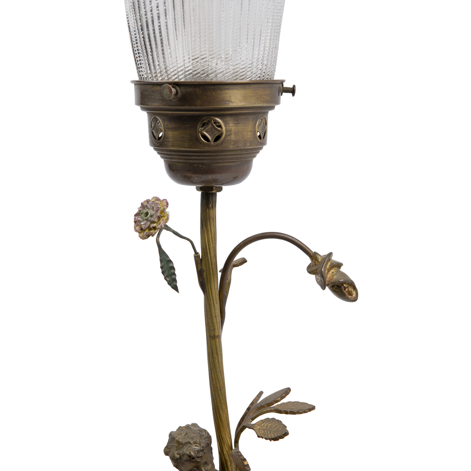 cherub table lamps antique