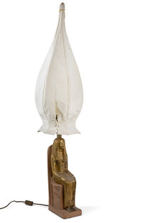 Egyptian Table Lamp, Ceramic