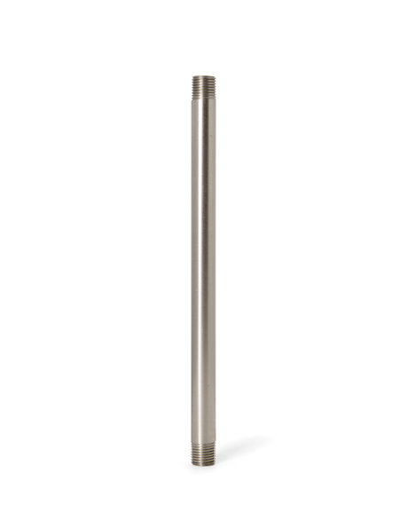 Silver Colour Tube, hollow, for ceiling lighting, length: 15cm (= 5.9inch), diameter: 1.0 cm (= 0.39 inch)