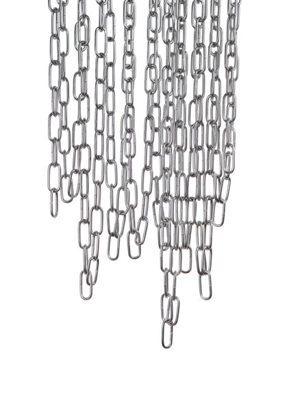 Lamp Chain, Silver Colored Links 4.2 cm (= 1.65 inch)