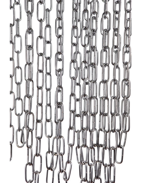 Lamp chain, steel links, size: 4,2 x 2.0 cm  (= 1.65 x 0.8 inch)