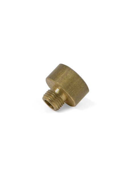 Adapting nipple for pipes, 1.0 cm, .39 inch to 1.5 cm, .059 inch, brass