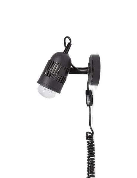 Retro walllamp, black