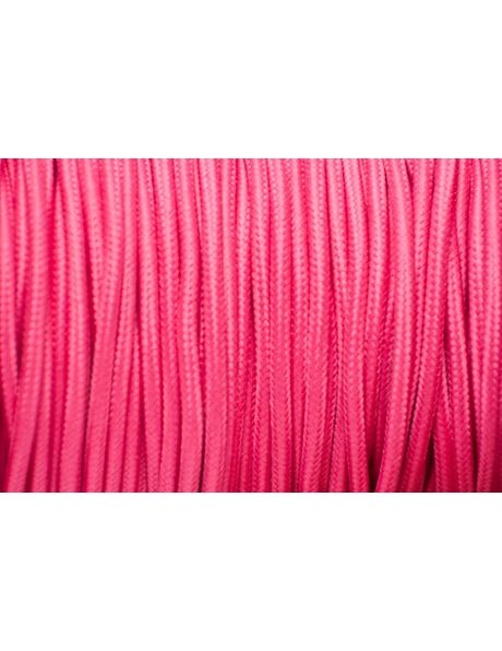 Pink Electrical Cord, 2 Core, Textile Cover