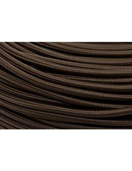 Strijkijzer snoer, bruin stof, ronde draad