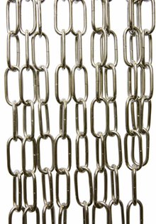 Lamp Ketting, Chroom, Grote Schakels: 5.5 x 2.5 cm