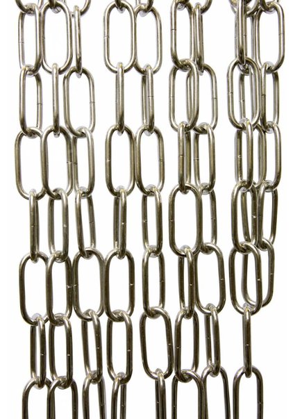 Lamp Ketting, Chroom, Grote Schakels: 5.5 x 2.5 cm