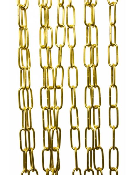 Brass lamp chain, luxurious version, warm colour