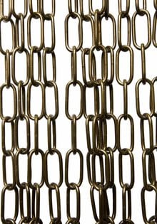 Lamp Chain , Antique Brass