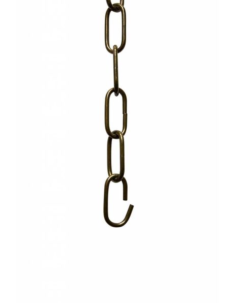 Lamp-ketting, hele grote schakels, gepatineerd