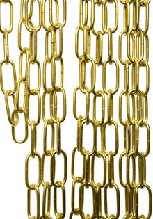 Goudkleurige Lamp Ketting, Stevig, schakels: 5.5 x 2.5 cm