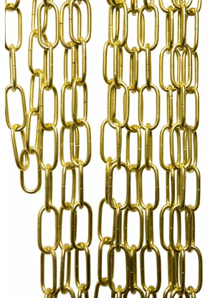 Goudkleurige Lamp Ketting, Stevig, schakels: 5.5 x 2.5 cm