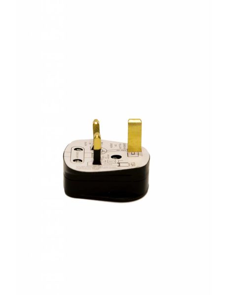 Power plug, model: British Standard, material: black plastic