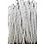 Textile covered electrical cord, white, 3 core