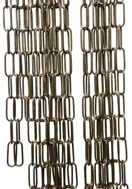 Lamp Chain, Metal, Antique Brass Colour, 4.0 x 1.5 cm