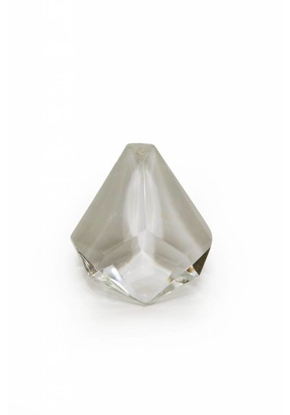 Triangle Bead, Crystal Glassware