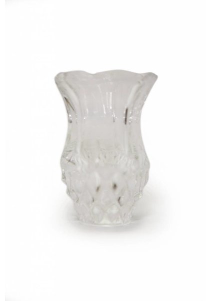 Chandelier Vase, Clear Glass, Small