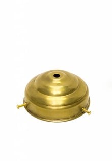 Glass Holder Brass, 'Turret' , 10 cm (3.9 inch)