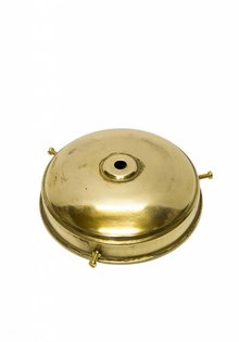 Lamp Glass Holder, Copper, 'Flat Sphere'