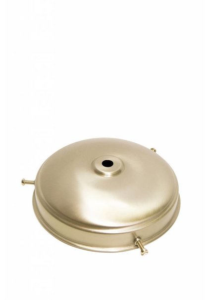 Lamp Shade Holder, Matt Nickel, Flat Sphere, 13 cm / 5.1 inch