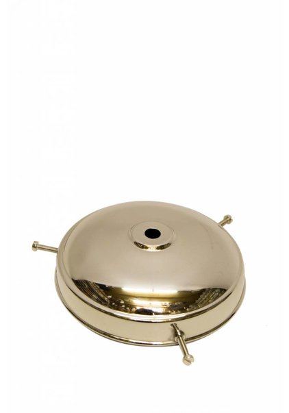 Lamp Shade Holder, Silver, Flat Sphere, 12 cm