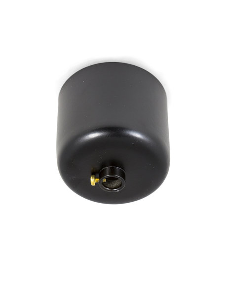 Black coloured Ceiling Plate, 5cm (2 inch) high model, with adjusting ring