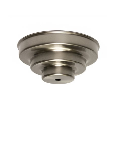 Ceiling plate, stair shaped, material: matt nickel