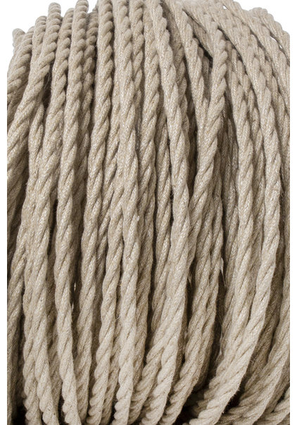 Stofkabel, Jute, Gevlochten, 3 Aderig