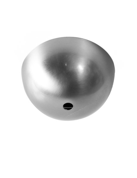 Ceiling plate, stainless steel, half ball