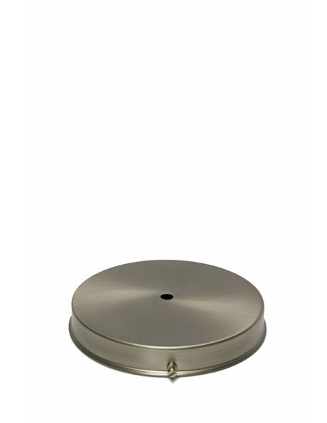 Lamp glass holder, sleek model, matt nickel, grip: 15 cm / 5.9 inch