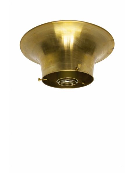 Ring for ceiling lamp, unpolished brass, 8 cm / 3.15 inch grip