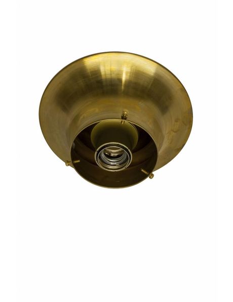 Ring for ceiling lamp, unpolished brass, 8 cm / 3.15 inch grip