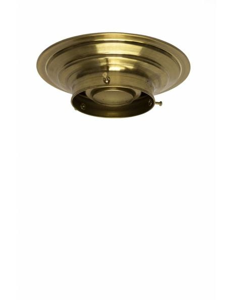 Ceiling fixture, gold copper, with 8 cm / 3.15 inch handle