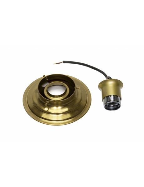 Ceiling fixture, gold copper, with 8 cm / 3.15 inch handle