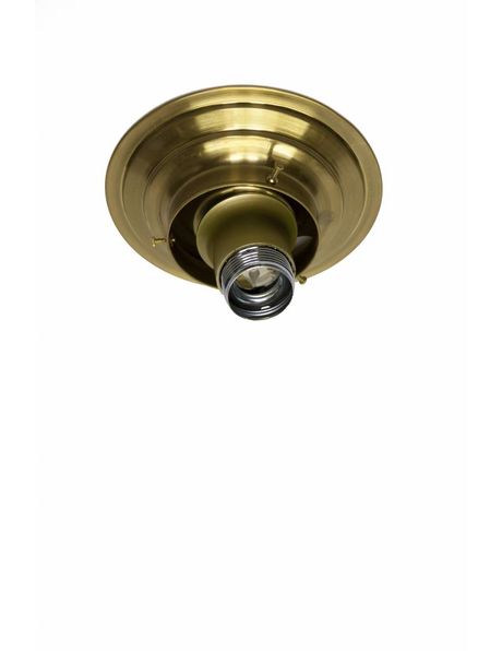 Ceiling fixture, gold copper, with 8 cm / 3.15 inch handle