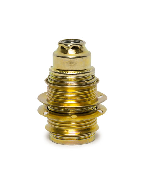 E14 Shade ring, for small lamp fitting with external screw thread, brass