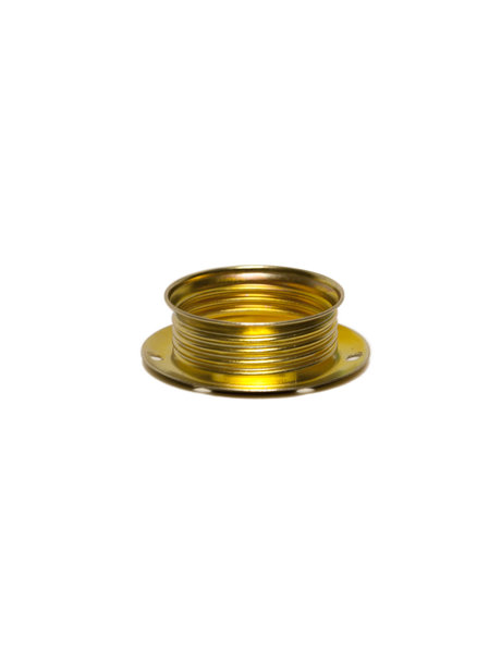 E14 Shade ring, for small lamp fitting with external screw thread, brass