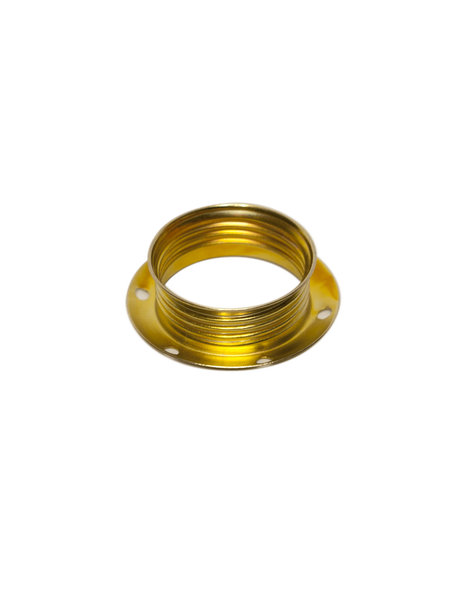 E14 Shade ring, for small lamp fitting with external screw thread, brass