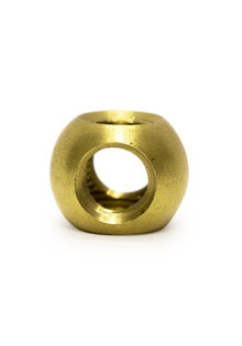 Pipe Connector, Brass, 1.0 cm, Cross Conection