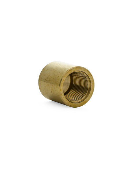 Brass cover plate, 1.8 cm / 0.7 inch high, internal M13x1 thread