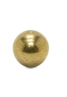 Cover Sphere, 16mm / 0.06 inch, Brass, M4x1 Internal Thread