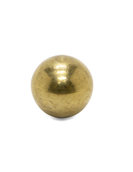 Cover sphere (ball), 16mm / 0.06 inch, Diameter, Brass, M4x1 Internal Thread