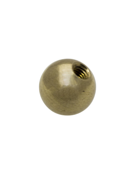 Gold-coloured copper cap with M3 x 1 screw thread