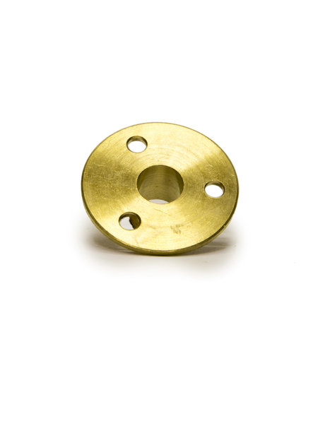 Brass plate nipple, M10x1 threaded rod with 3 mounting holes