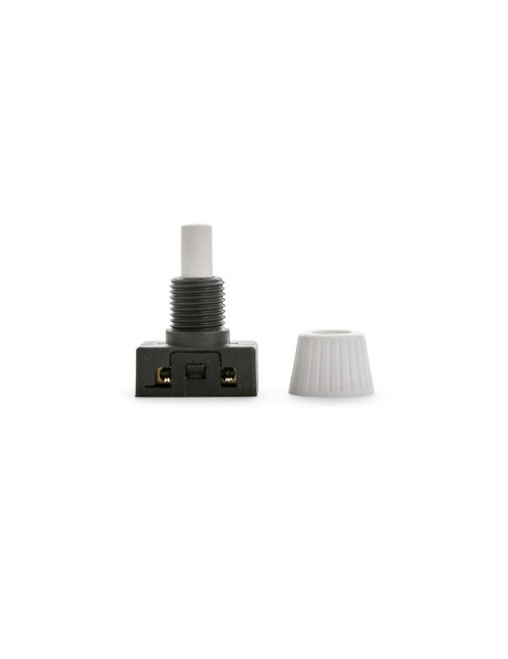 White plastic built-in switch for desk lamps