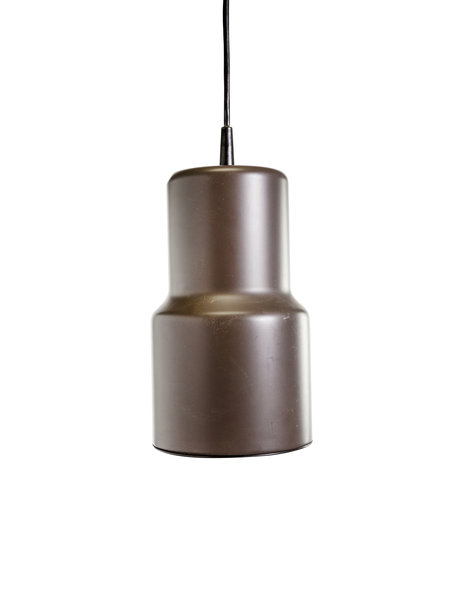 bruine vintage hanglamp van metaal