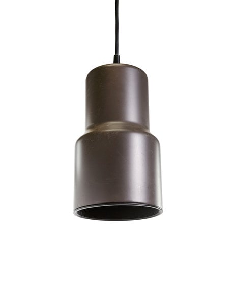 bruine vintage hanglamp van metaal