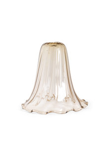 Tall Glass Lampshade, Transparent Brown